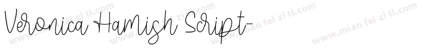 Veronica Hamish Script字体转换